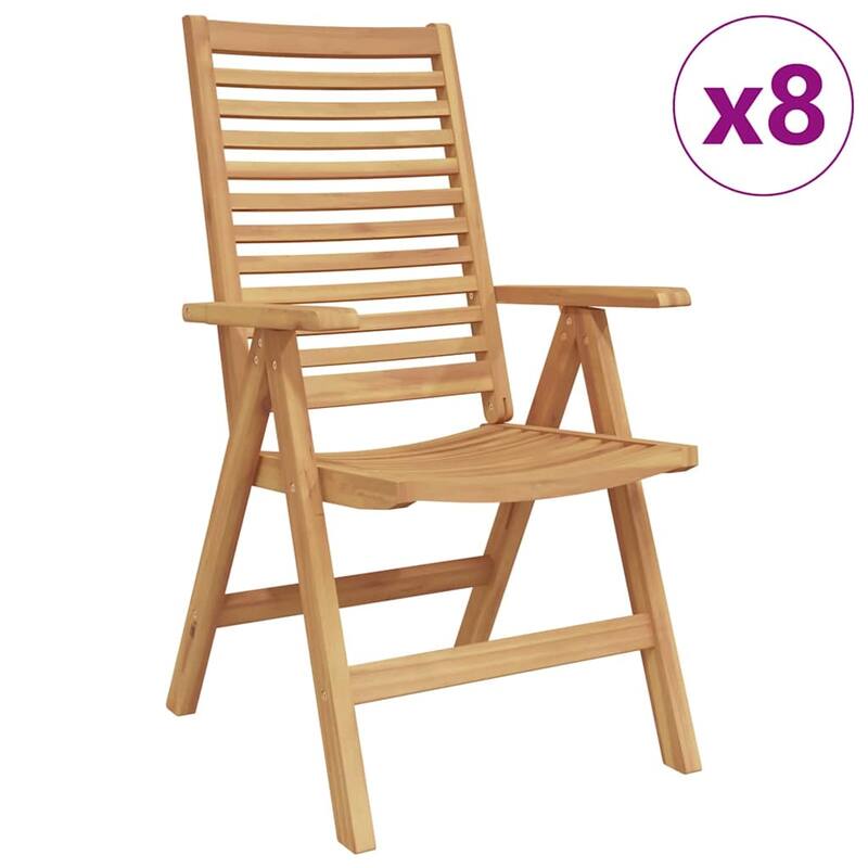 vidaXL Garden Chair Brown 52 x 64.5 x 108 cm Solid teak wood - 20.5 x 25.4 x 42.5 in