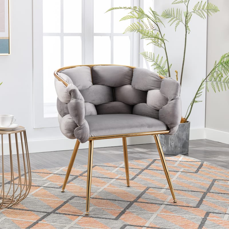 modern simple leisure velvet single sofa chair
