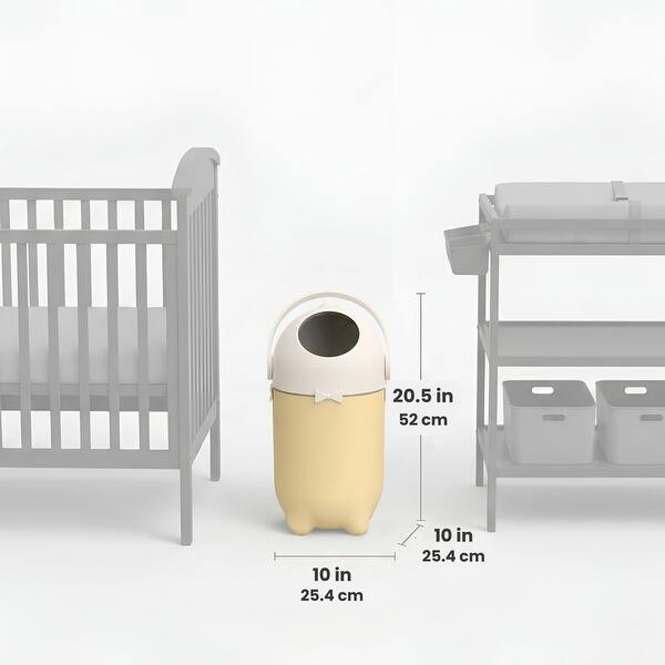 dimension image slide 1 of 4, iTouchless Odorless Diaper Pail with 20 Bag Starter Kit