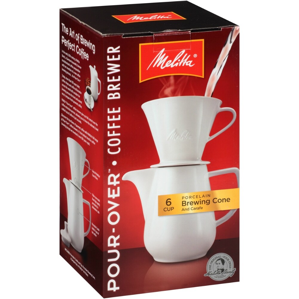 Melitta 640476 Procelain Carafe Set SinglePack (2-Pack) 6 - Cup Porcelain  Pour Over Coffeemaker - Bed Bath & Beyond - 19570097