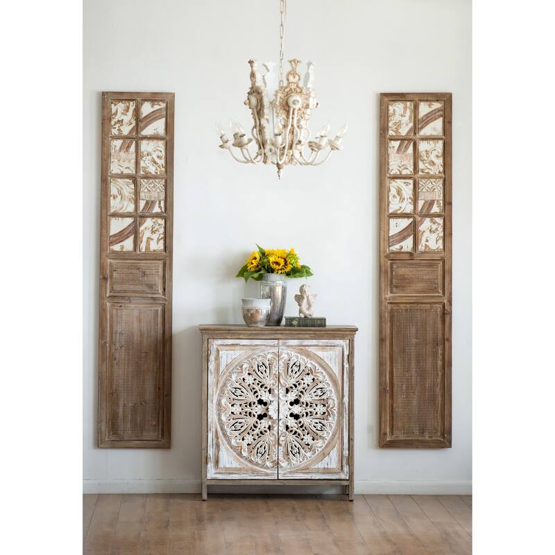Modern Wall Decor, Decorative Wall Sculpture with Tile Textures and Floral Patterns, Suitable for Any Environment