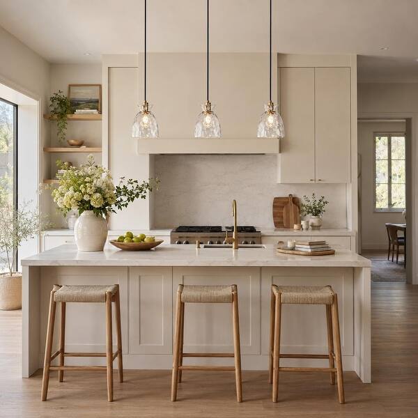 Blue Industrial Pendant Light – 12-Inch Farmhouse Metal Hanging Lamp For Kitchen Island, Dining Room, Barn, Bedroom, Hallway (2-Pack)