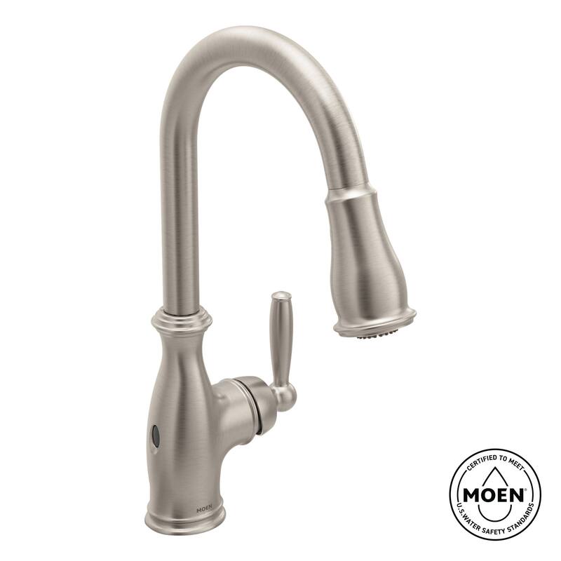 Moen Brantford 1.5 GPM Single Hole Pull Down Kitchen Faucet with