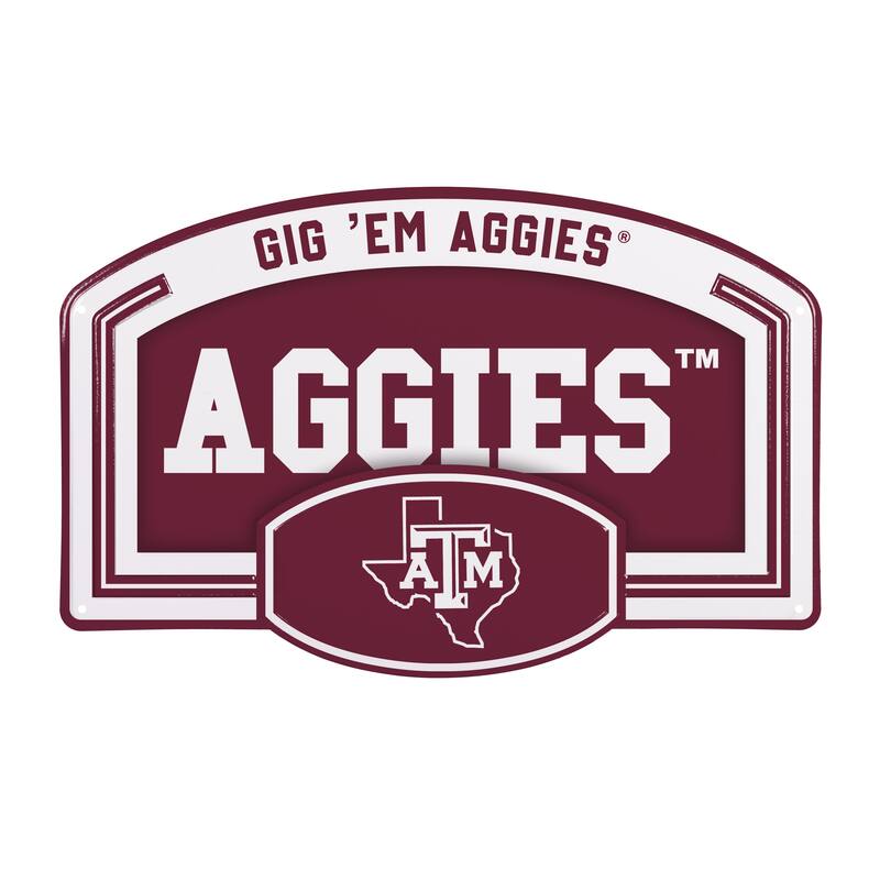 Texas A&M Embossed Steel Wall Sign, 11" x 17"