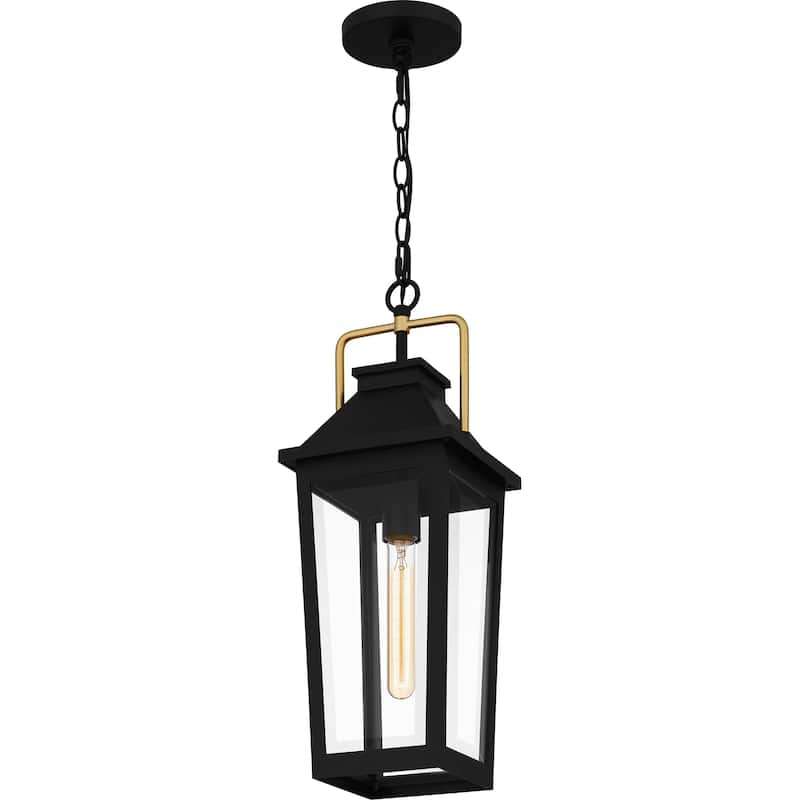 Buckley 1-Light Matte Black Outdoor Hanging Lantern
