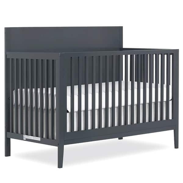 slide 2 of 5, Sweetpea Baby Sedona 3-in-1 Convertible Crib made with Sustainable New Zealand Pinewood - Carbon Carbon