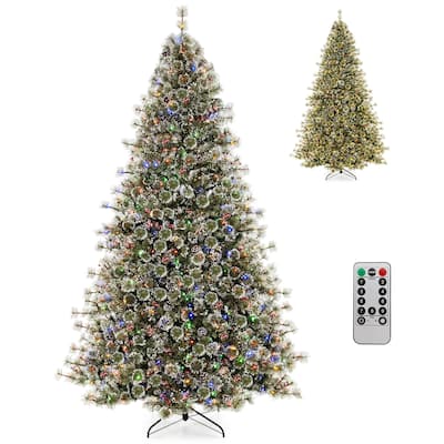 Gymax 9 FT Artificial Christmas Tree w/ Quick Power Connector 1714 - See Details