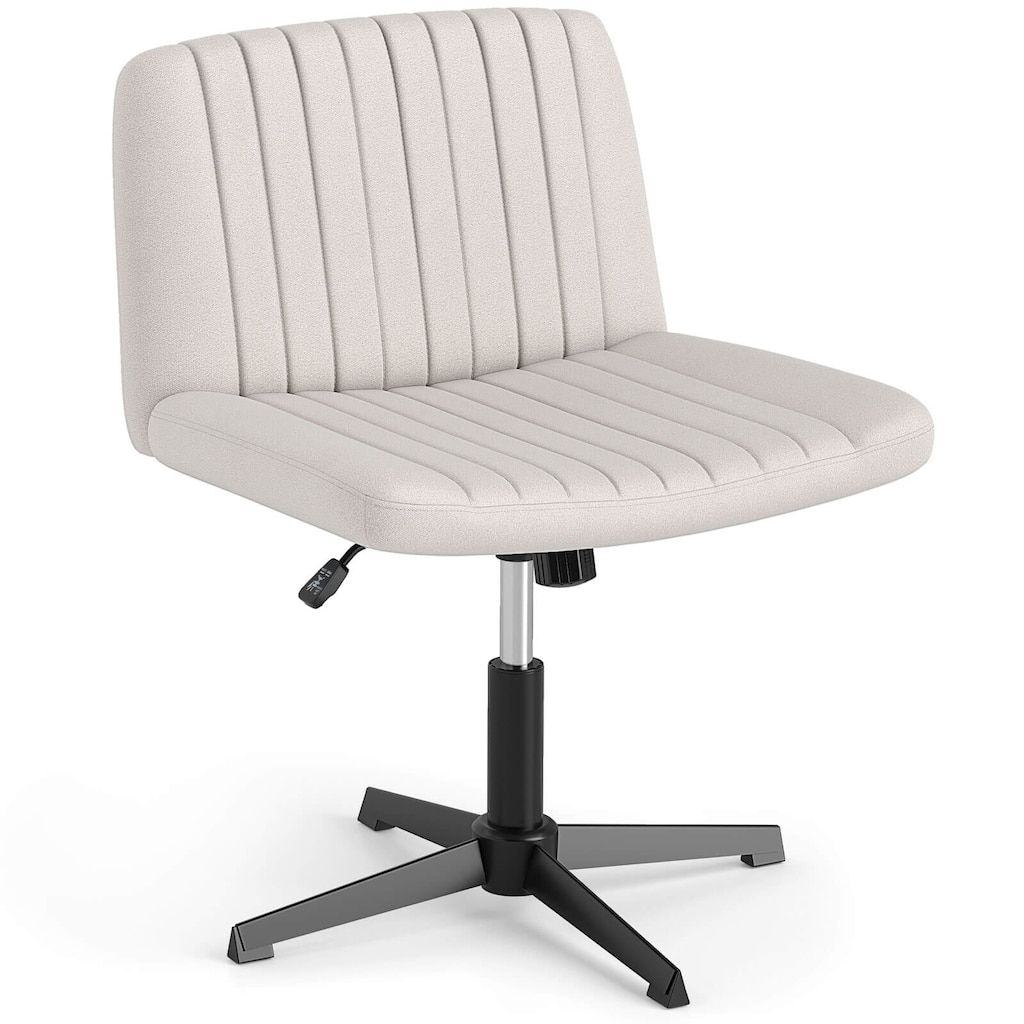 Costway Criss Cross Chair No Wheels with Soft-Padded Wide Seat - See Details