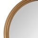 preview thumbnail 12 of 21, Kate and Laurel Mansell Wood Framed Wall Mirror - 28" Diameter
