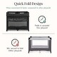 preview thumbnail 7 of 11, Evolur Zane Portable Baby Playard | On The Go- Instant Fold Playard, with Removable Mattress Cover & Zipper Full Bassinet