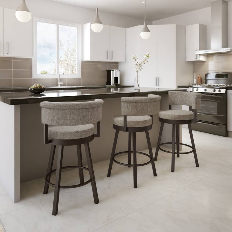 Amisco Rosco Swivel Counter Stool