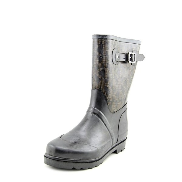 michael kors logo mid rain boots