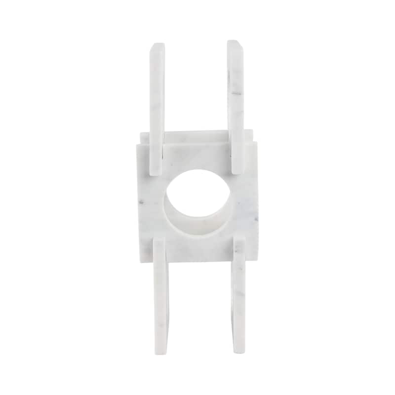 Stone Storage Organizer Decorative Modern Home Office - 16" White - 16.0"