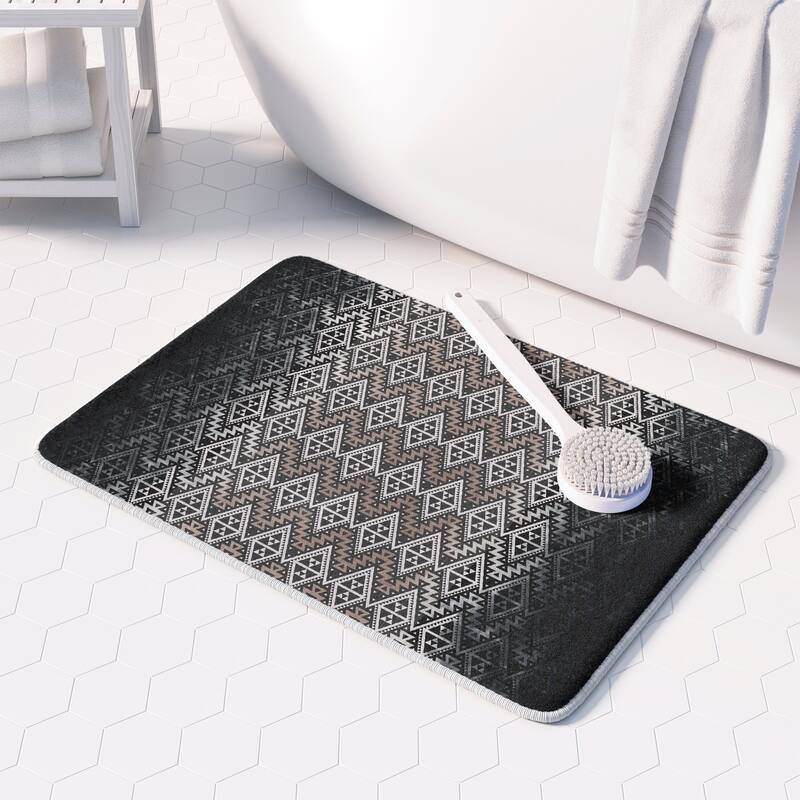 Laural Home Canyon Charcoal Memory Foam Rug