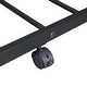 preview thumbnail 7 of 18, Metal Full Size House Bed with Trundle and Built-in Shelf and Grid,Kids and Baby