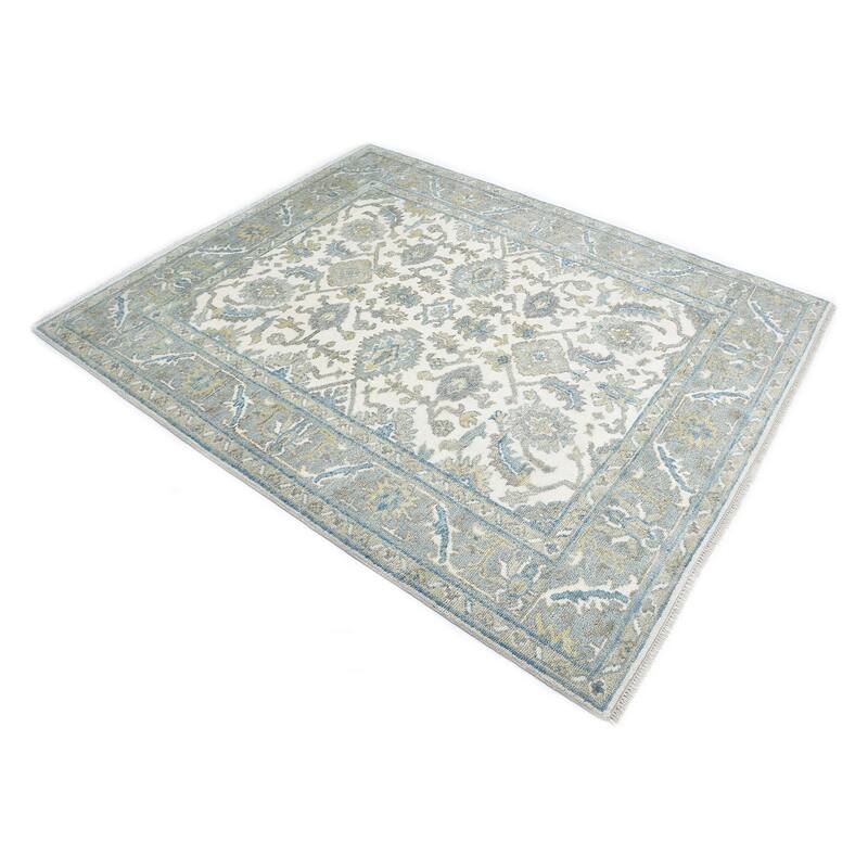 Overton Handmade Traditional Floral Area Rug