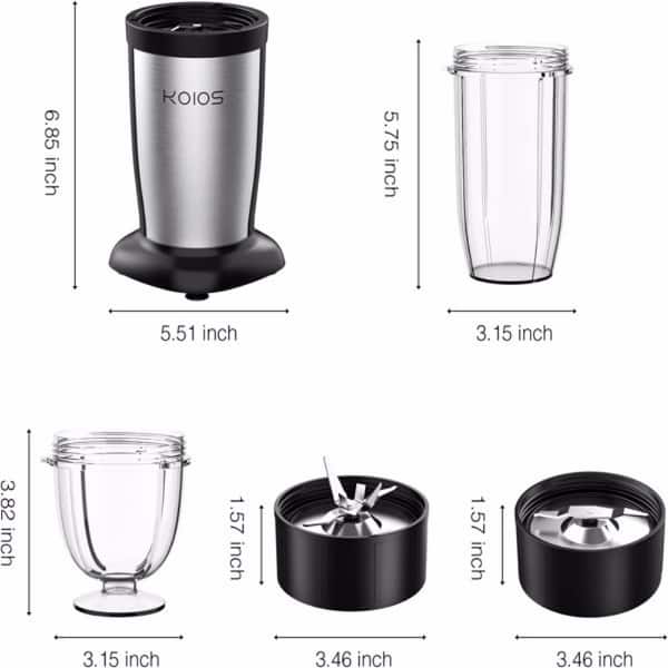 850W Bullet Blender for Shakes and Smoothies, 11 Pieces Personal