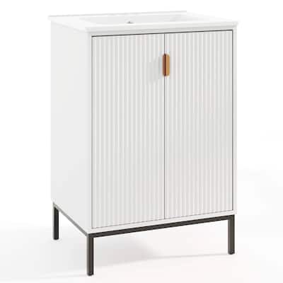 Costway Bathroom Vanity with Sink Combo 24 Inch Freestanding Bathroom - See Details