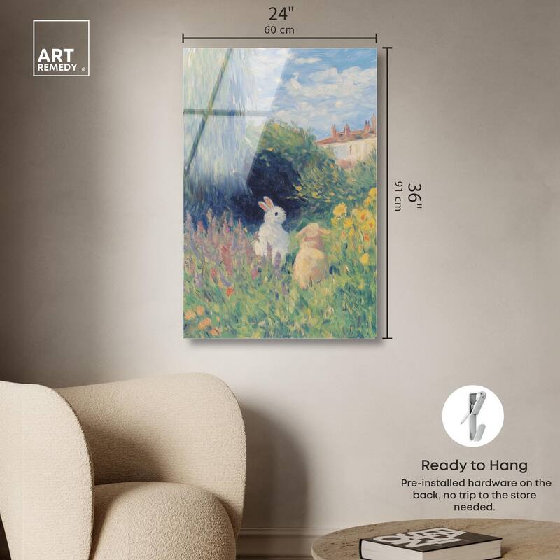 Quiet Gardeners Acrylic by Art Remedy, Ready to Hang