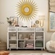 preview thumbnail 3 of 8, 55.1" Accent Storage Cabinet Mirror Sideboard Buffet Cabinet Buffet