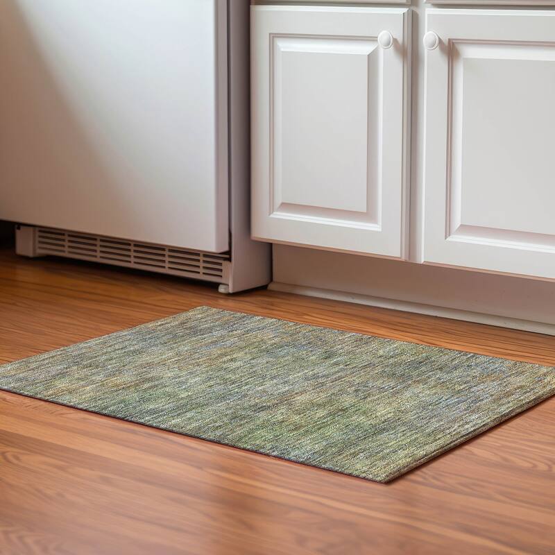 Premium Washable Super Soft Ombre Milly Mayfield Rug - Green - 1' 8" x 2' 6" - Rectangle
