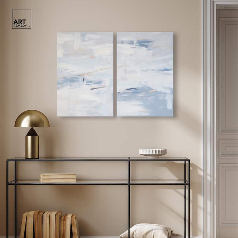 Frozen in Time I Canvas Set of 2 by Art Remedy, Gallery Wrapped