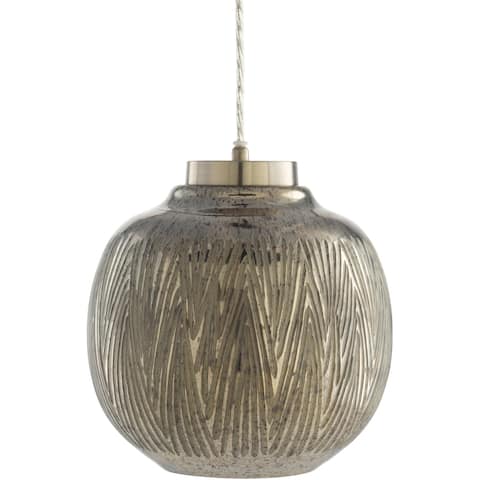 Ani Hand Finished Glass Globe 1-light Pendant - 10"H x 10"W x 10"D