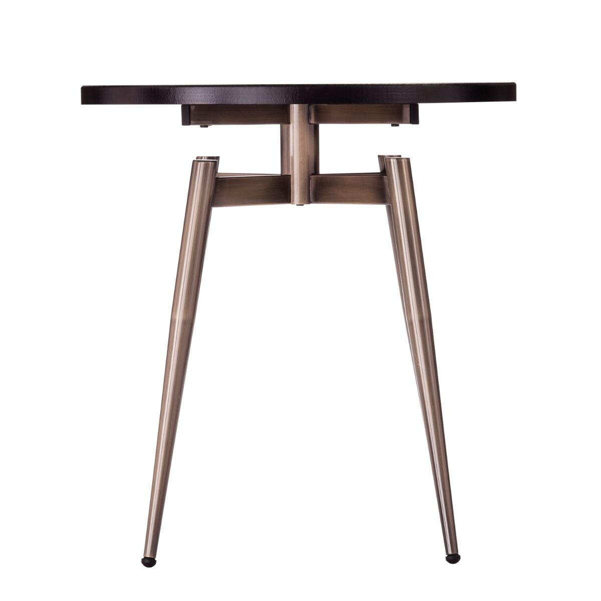 Shop Black Friday Deals On 23 5 Black And Gold Contemporary Round End Table With Spider Legs On Sale Overstock 31320107