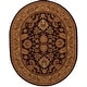 preview thumbnail 34 of 81, SAFAVIEH Handmade Classic Treva Traditional Oriental Wool Rug 7'6" x 9'6" Oval - Dark Plum/Gold - Oval