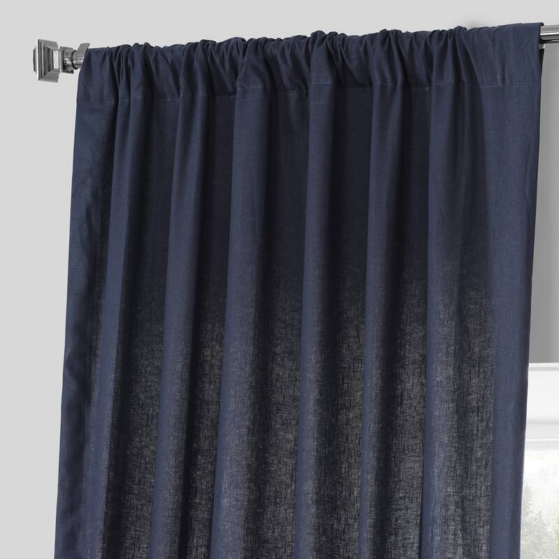 Exclusive Fabrics French Linen Lined Curtain Panel (1 Panel)