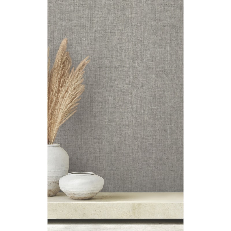 Clarkson Slate Woven Wallpaper