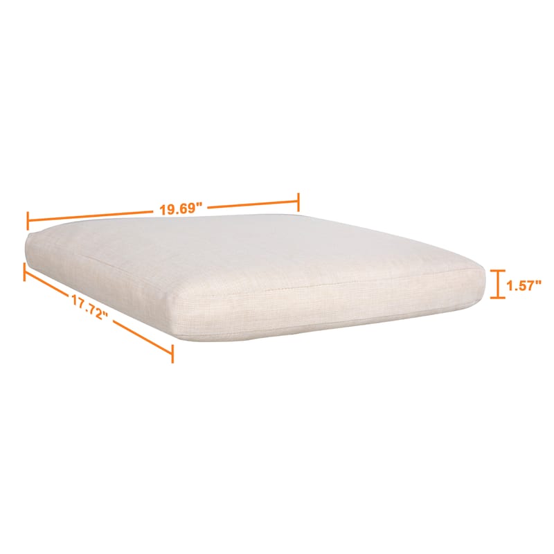 Outdoor Indoor 2-Pack 18 Inch x 20 Inch Chair Replacement Seat Cushions