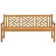 preview thumbnail 5 of 7, Chic Teak Chippendale Outdoor Teak Wood Patio & Garden Triple Bench