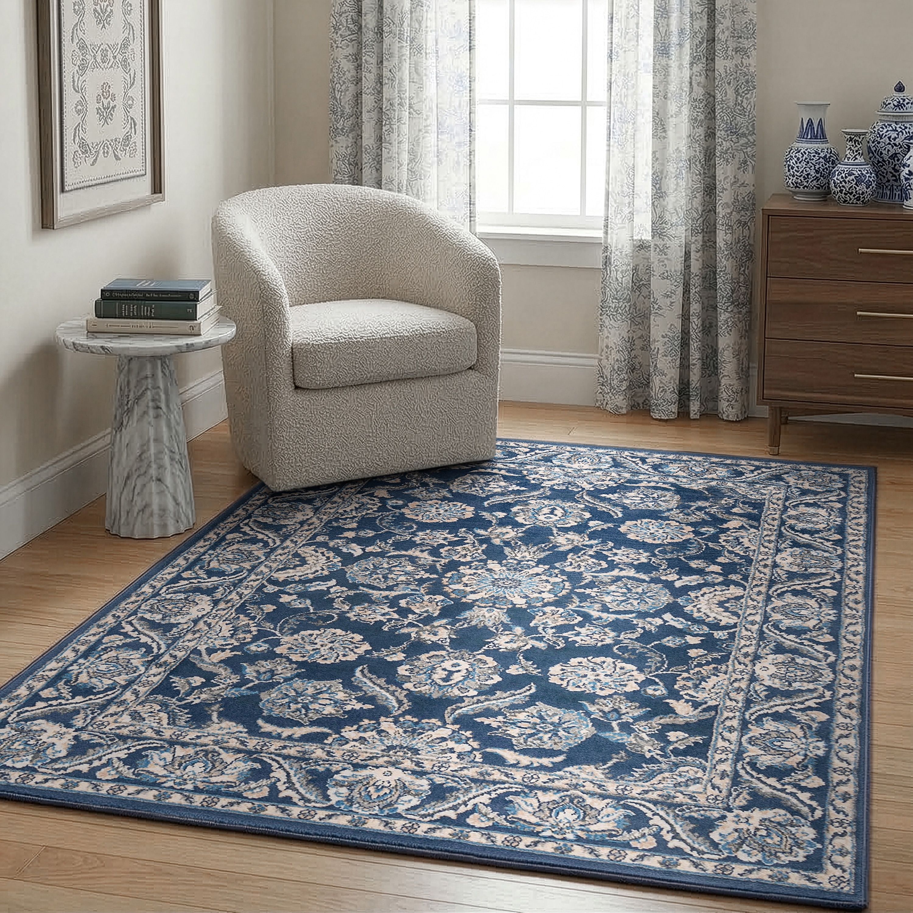 Carrington Traditional Border Indoor Area Rug