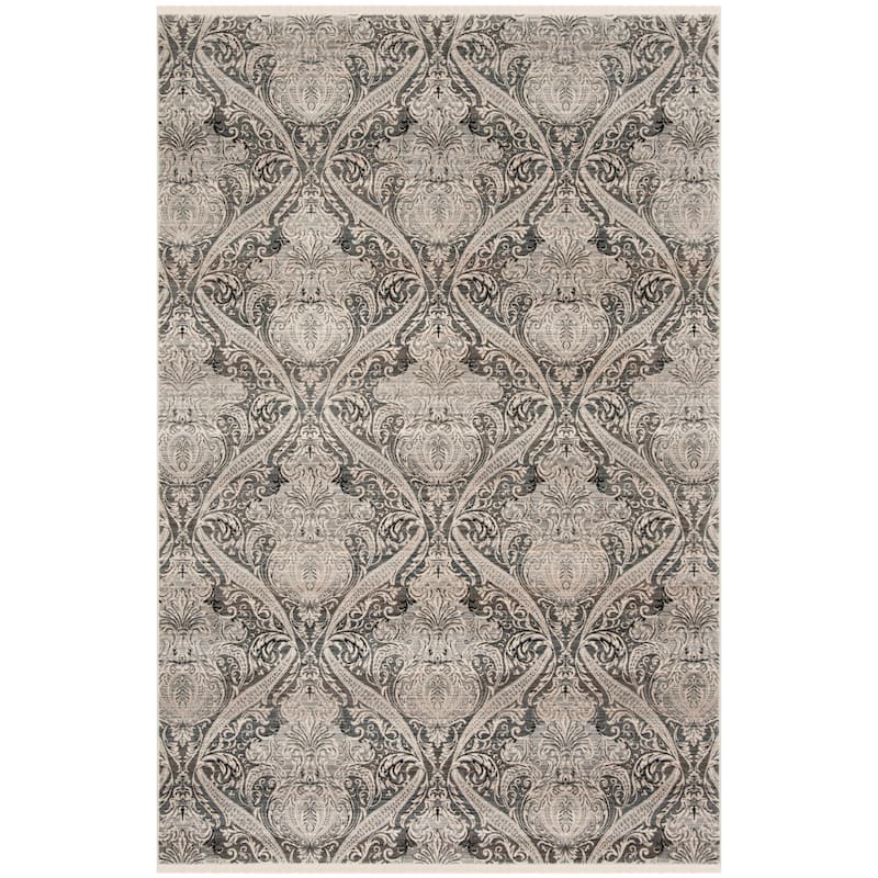 SAFAVIEH Vintage Boho Persian Siepie Oriental Polyester Rug with - 6' x 9' - Grey/Charcoal