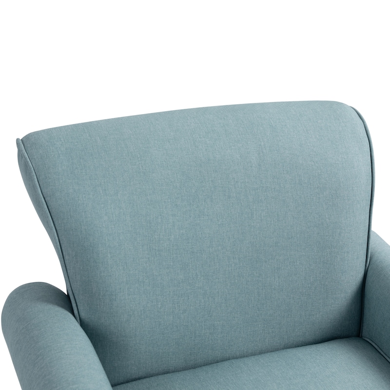 Set of 2 Modern Upholstered Armchair Nailhead Trim Accent Chair