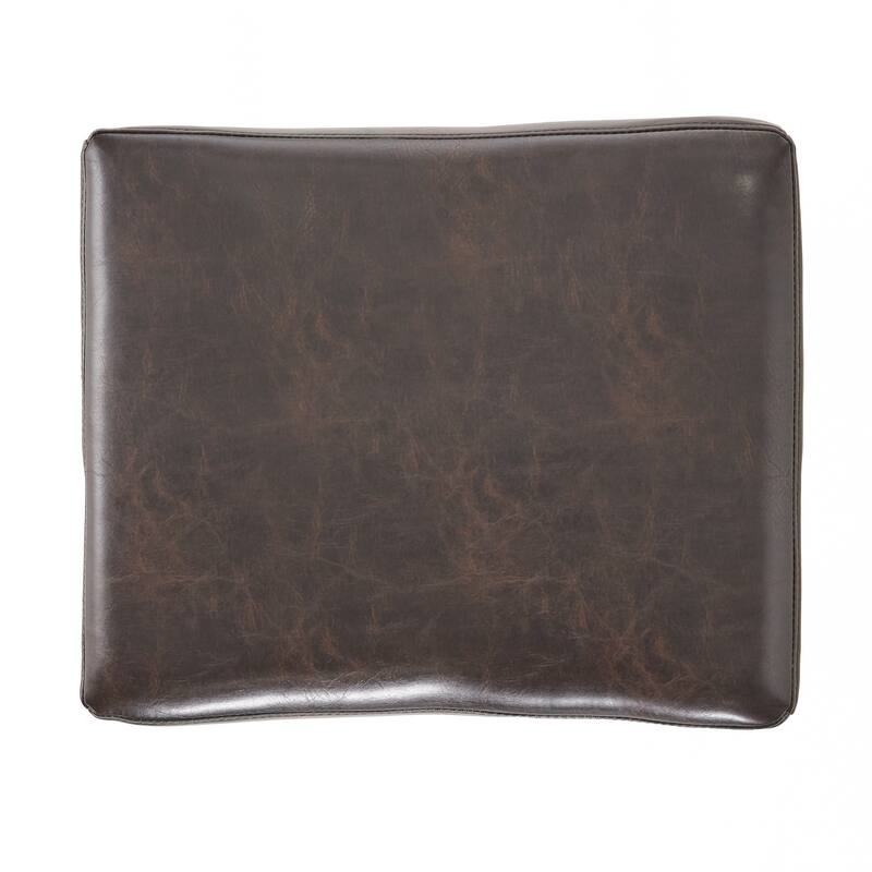 2-Piece 30-inch Leather Backless bar Stools, Leather Footstools, Suitable for Bar Counters, Kitchen Islands