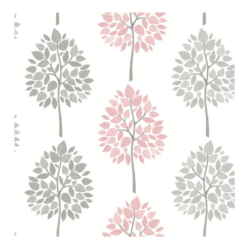 Advantage Saar Pink Tree Wallpaper - 20.5 x 396 x 0.025
