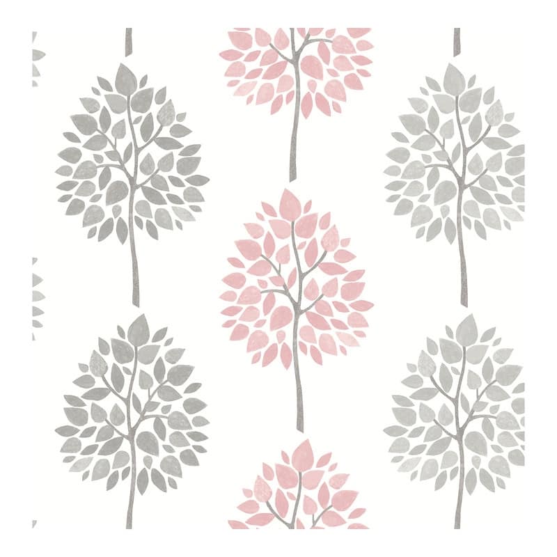 Advantage Saar Pink Tree Wallpaper - 20.5 x 396 x 0.025