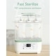 preview thumbnail 4 of 8, 8-in-1 Baby Bottle Steam Sterilizer - White - No Size