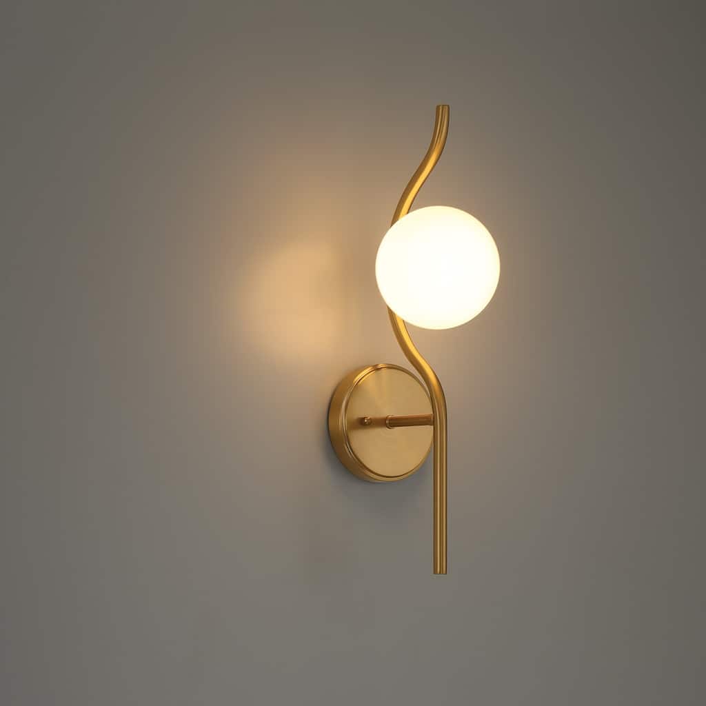 Acroma 1-Dimmable Globe Wall Sconce