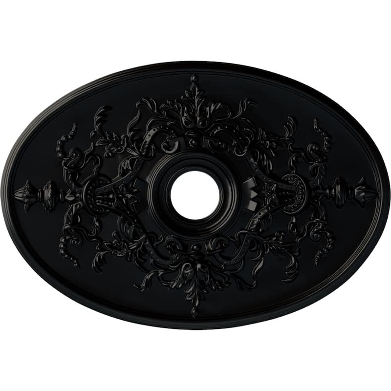 30 3/4"W x 21/14"H x 3 7/8"ID x 1 5/8"P Alexa Ceiling Medallion