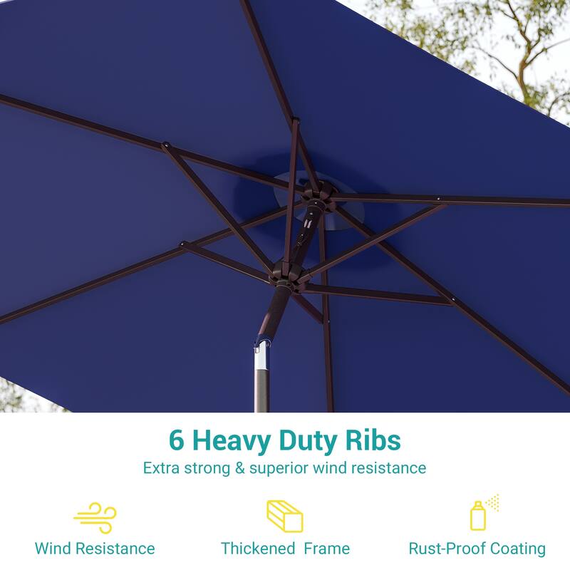 Bonosuki 7.5-foot Waterproof Sunshade Canopy Patio Umbrella