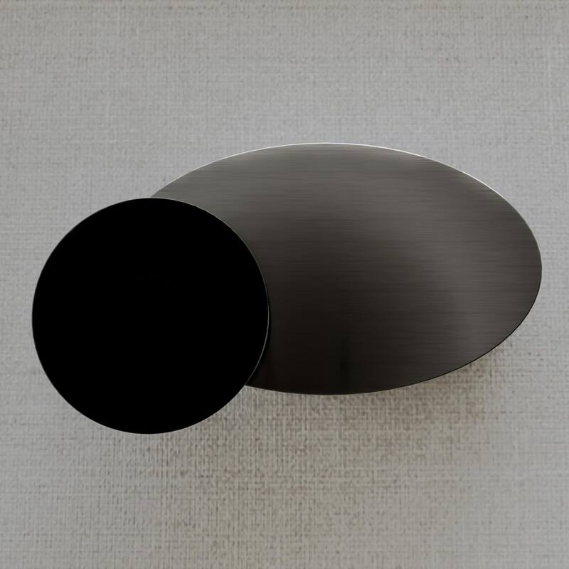 Classic and Luxurious 50 inch 2 Tiers Rotatable Oval Coffee Table Center Table