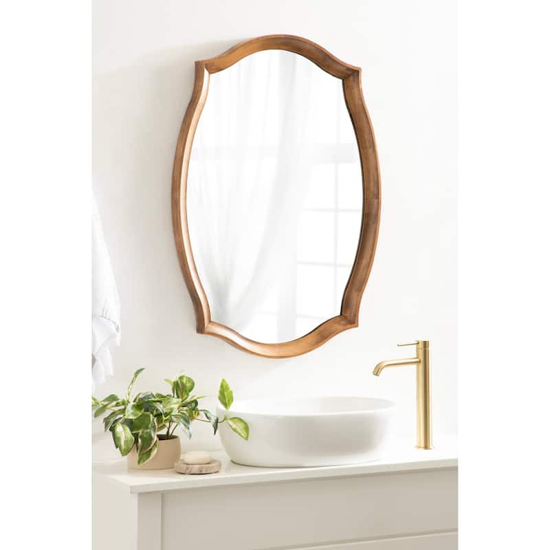 Kate and Laurel Hatherleigh Scallop Wall Mirror