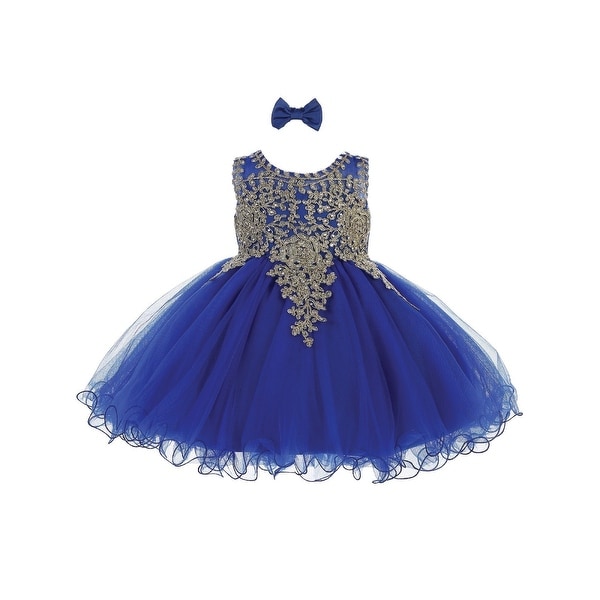 blue gown for baby girl