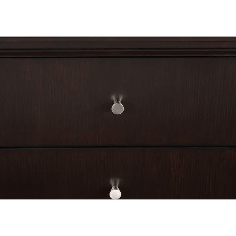 Emberlyn Mid-Century Modern 2-drawer Wood Nightstand Brown