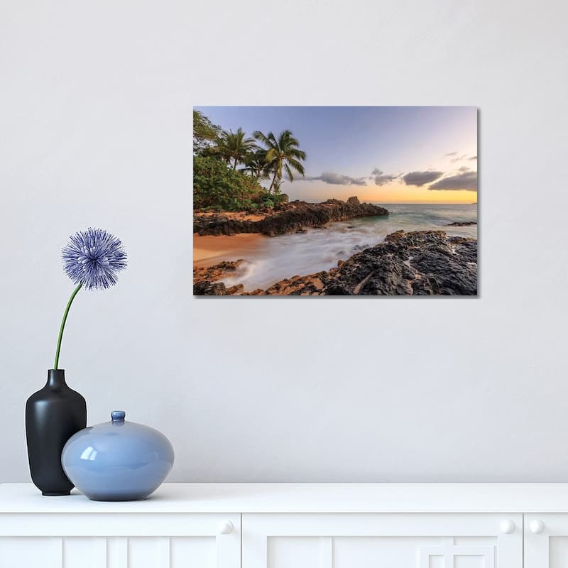 iCanvas "Small beach in Makena area, Maui, Hawaii, USA" by Stuart Westmorland Canvas Print - 12x18x1.5