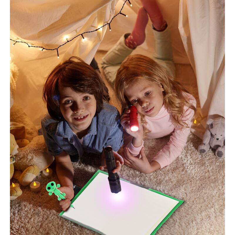 DolliBu Alien Plush Notebook and Pen - Cute and Soft Green Alien