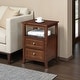 preview thumbnail 12 of 26, Convenience Concepts Melbourne 2 Drawer End Table with Shelf